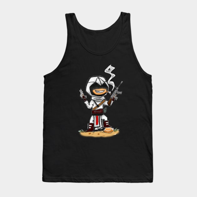 Assassin with Guns Tank Top by AKPreacher